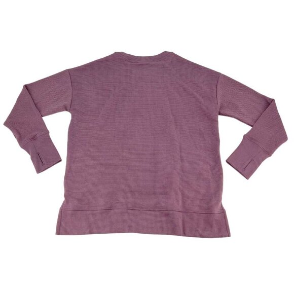 Bench Women's Mauve Waffle Crew Neck Top / Various Sizes - Picture 2 of 2
